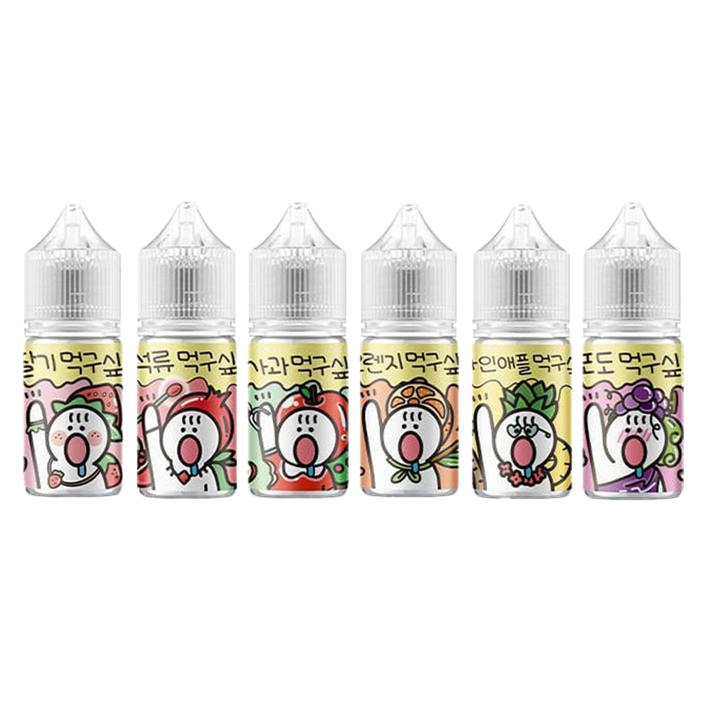 [무니코틴] 과일먹구싶오 6가지 맛 입호흡 액상 30ml